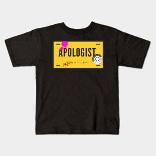 Apologist number plate Kids T-Shirt